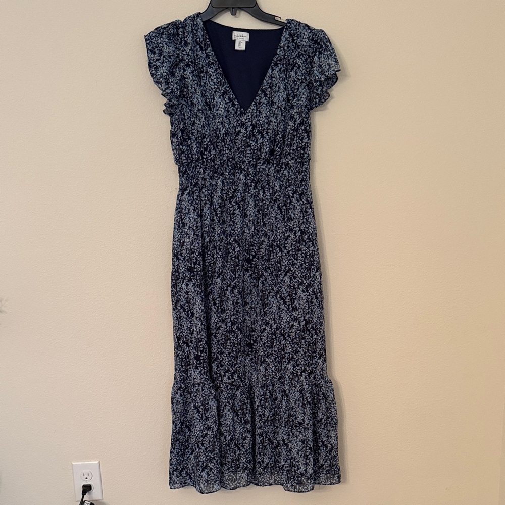 Navy Floral Maxi Dress